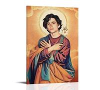 ZYNPCX Timothée Chalamet - Póster impermeable para sala de estar, pared, dormitorio, decoración en casa, oficina y preparación de regalos, regalos exquisitos para regalar a personas, 40 x 60 cm