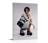 ZYNPCX Winona Ryder - Póster impermeable para sala de estar, pared, dormitorio, oficina en casa y preparación de regalos, regalos exquisitos para regalar a personas, 60 x 90 cm, estilo marco