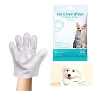 Zynqo Guantes de limpieza para perros y gatos, guantes de aseo limpiadores y ambientadores, pelo de perro y gato, cara, orejas, ojos, patas, toallitas de aseo para animales domésticos