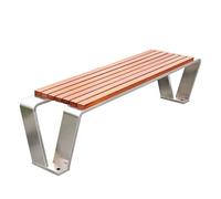 Zynqra Banco de Exterior para jardín terraza 2-3 plazas,Marco metálico,Superficie la Silla Madera plástica,Resistente a Intemperie,Mueble Duradero,Patio(B,180cm/70.8in)