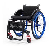 Zynqra Silla de Ruedas Deportiva Ligera,Silla de Ruedas Todo Terreno Estable,Silla de Ruedas Deportiva para Ocio,Silla de Ruedas para Adultos con antivuelco(14.9in Seat Width,Soft backrest)