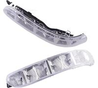 Zynther Lente de cristal del espejo retrovisor lateral Luz indicadora de espejo lateral para Benz W215, W220, S350, S430, S500, S600, CL500, CL600 (2003-2006)(Set)