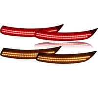 Zynther Lente de cristal del espejo retrovisor lateral Luz indicadora de espejo lateral para Chrysler 200 2015 2016 2017, luz posición guardabarros