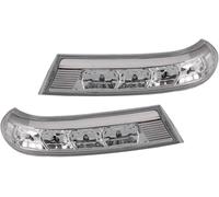 Zynther Lente de cristal del espejo retrovisor lateral Luz indicadora de espejo lateral para Hyundai para Santa Fe 2010-2012 para Veracruz IX55 2007-2012(Set)