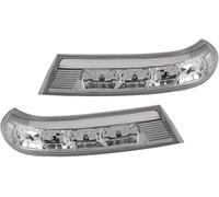 Zynther Lente de cristal del espejo retrovisor lateral Luz indicadora de espejo lateral para Hyundai para Santa Fe 2010-2012 para Veracruz IX55 2007-2012(Set)