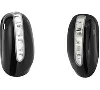 Zynther Lente de cristal del espejo retrovisor lateral Side Mirror Indicator Light For Benz W220 2003 2004 2005 A2208100964 Car Back Housing Cover(Set)