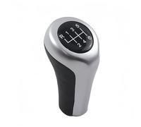 Zynther Perilla de palanca de cambios de coche Perilla de cambio marchas 5/6 para BMW 1 3 5 6er E46 E53 E60 E61 E63 E81 E82 E83 E84 E87 E90 E91 E92(Silver 6)