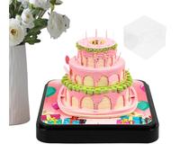 Zyntora Calendario 2026, escultura de papel de pastel de cumpleaños, decoración del hogar, calendario 3D, decoración de escritorio, bloc de notas extraíble, para Navidad, Acción de Gracias, vacaciones