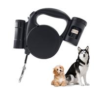 Zyntora Correas para Perros con Luz - 5M Multifuncional Automático Telescópico para Exterior,Correa Retráctil para Mascotas - para Correr Acampar