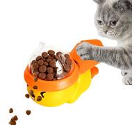 Zyntora Dispensador Interactivo - Alimentador para Mascotas Presionar Y Girar | Dispensador De Comida con Diseño Animal | para Masticar Entrenamiento Recompensas Cachorro Gatito Senior Y Razas