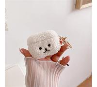 ZYONG Bonita Funda para Auriculares con Forma de Oso Esponjoso para Apple Airpods 1 2 Funda Pro, Estuches de Piel para Auriculares adorables a la Moda para Airpods 3, Caja de Carga