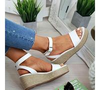 ZYONG Sandalias de Plataforma 2020, Sandalias de Gladiador con Correa para Mujer, Zapatos de cuña Informales para Mujer, Alpargata con Punta Abierta