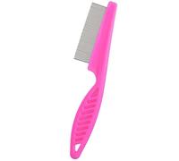 zYoung Peine de dientes finos de acero inoxidable, peine para la caspa, herramienta de aseo profesional para eliminar la caspa