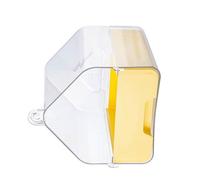 ZYOUQI Bañera transparente para pájaros con gran espacio para loros y cuáqueros, cajón inferior colgante para pájaros, bañera