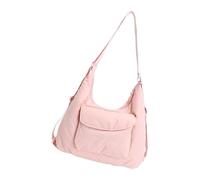 ZYOUQI Bolsa cruzada de nailon de gran capacidad, tres métodos de transporte ajustables para uso de hombro y mochila durante viajes de viaje, Pink, 35x11x26cm