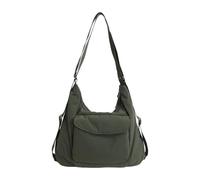 ZYOUQI Bolsa cruzada de nailon de gran capacidad, tres métodos de transporte ajustables para uso de hombro y mochila durante viajes de viaje, Green, 35x11x26cm