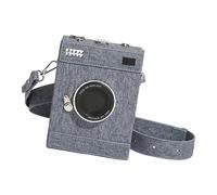 ZYOUQI Bolso bandolera retro para cámara, diseño de concha, correa ajustable, bolsillos internos, bolsa de hombro para boda y uso diario, Blue, 13x5x17cm