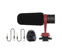 ZYOUQI Micrófono de condensador de podcast de video para entrevistas con puerto de 3.5 mm para teléfono inteligente, cámara, transmisión, cuerpo de metal