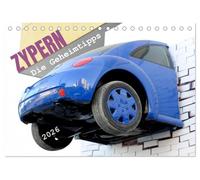 Zypern - Die Geheimtipps (Tischkalender 2026 DIN A5 quer), CALVENDO Monatskalender: Erleben Sie die geteilte Insel für einmal überraschend anders: schräg, skurril, poetisch...