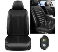 Zyph Cojín de Asiento Coche Refrigeración para CRV Civic Jade Odyssey,12V Funda Asiento con Aire Acondicionado Asiento, A/Black-A/Single Block