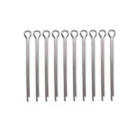 ZYPMoTo Pins divididos de 10 Piezas de hélice 2 5x50 mm 316L de Acero Inoxidable Compatible con Pasador de hélice de Motor Externo