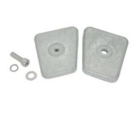 ZYPMoTo Unión Inferior Anodo Placa Doble de Zinc con Perno 450-00914 5007582 Compatible con de Motor Externo 20 25 25 30 35 Motores 434029 Reemplazo del Mercado de Accesorios