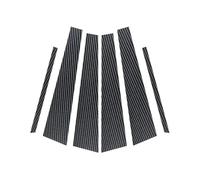 zyppk 6 pegatinas for embellecedores de pilar de puerta y ventana de coche, Compatible for Volkswagen, Compatible for Passat B6 2006-2011 2010 B7 2011-2015 Cubiertas protectoras para postes de pilares