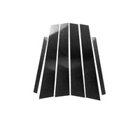 zyppk 6 uds, pegatina embellecedora cubierta columna BC for ventana puerta coche, Compatible for Toyota, Corolla 2014-2018 Cubiertas protectoras para postes de pilares