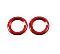 zyppk Bot╪ control climatizaci╪ CA perilla anillo bot╪ arranque y encendido Compatible for Civic décima generaci╪ 2016-2021 cubierta de la perilla de control del aire acondic(Red Speaker ring)