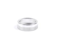 zyppk Embellecedor de anillo for botón palanca cambios, Compatible for Ford, Maverick 2022-2025 cubierta de la perilla de control del aire acondic(Silver)