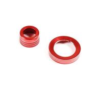 zyppk Embellecedor de cubierta anillo for interruptor faros delanteros 4WD, Compatible for Ford, Ranger 2015-2021 cubierta de la perilla de control del aire acondicionado