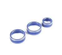 zyppk Embellecedor de la perilla del aire acondicionado for Subaru, Forester Crosstrek XV Impreza 2019-2024 cubierta de la perilla de control del aire acondic(Blue)