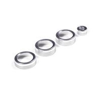 zyppk Embellecedor de la perilla del interruptor audio aire acondicionado, Compatible for Jaguar, F-TYPE 2013-2022 cubierta de la perilla de control del aire acondic(Silver)