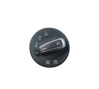zyppk Interruptor de control de faros antiniebla for coche, Compatible for Skoda, Octavia II 2004-2013 1Z0941431K interruptor del controlador de luz antiniebla de l