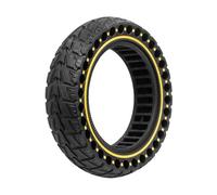 zyppk Neumático sólido for patinete eléctrico, Compatible for Ninebot, G30, G30D E LP, Zero, 10x, Gotrax, G6 Neumático sólido para scooter de movilidad con car(Yellow)