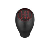 zyppk Palanca de palanca de cambios de 5 velocidades, Compatible for Peugeot, 504 505 309 205 CTI Perilla de palanca de cambios manual de coche ABS rojo Manija superior de la transmisión manual