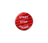 zyppk Pegatina for botón arranque parada coche, Compatible for modelos F20, F21, F22 F23 Cubierta para botón de arranque del coche(Red)