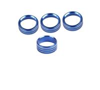 zyppk Perilla del interruptor de los faros aire acondicionado for Jeep, Wrangler JL JLU 2018-2025 cubierta de la perilla de control del aire acondicionado(Blue)