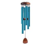 Zyqixluk Campanas De Viento MetáLicas,Campana De Viento Exterior 8 Tubos De AleacióN De Aluminio Decoraciones para El Hogar, Ampanas De Viento para Jardin, Arbol, Casa De Madera,Decoracion Casa,Azul