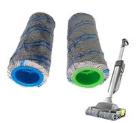 ZYQRXJ For Karcher, for Repl Roller Set BR 30/1 FC3 FC3D FC5 FC7 Paquete de 2 4.030-088.0 Uso en seco y húmedo Paños de fregona Almohadilla Limpieza de Pisos Paños para Fregar Robots