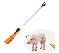ZYREHAW Palo De Seguridad Eléctrico, Palo De Seguridad para Ganado, Palo Eléctrico para Conducir Cerdos, Animal Electric Prod para Vaca Cerdo Ganado Cabras Y Perro Grande 75cm