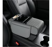 ZYSHJ Cojín Reposabrazos Coche para Porsche 356 Speedster Cabriolet 718 Spyder 982 RS, PU Cuero CojíN De Apoyabrazos Consola Central Almohadilla Protección Accesorios,Gray