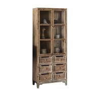 ZYSKABQ Buffet Simple Storage Restaurant Soom Sala de Estar Old Gabinete Antiguo Retro Solid Glass Bookshelf Gabinete de Almacenamiento de Piso Aparadores para Comedor Octopus Feet
