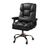 ZYSKABQ Cojín ergonómico de respaldo medio con soporte lumbar ajustable de piel sintética para el hogar, oficina, silla de escritorio con ruedas (gris), patas de pulpo