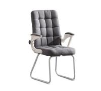 ZYSKABQ Cómoda Silla de Escritorio de Oficina en casa de cojín de Tela con Respaldo Mediano y Base de Metal Suave y de Apoyo (Gris) Octopus Feet