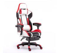 ZYSKABQ Cómoda Silla de Juego Rojo para la Oficina Internet Cafe Home Esports Lounge Long Footrest Incluido Octopus Feet