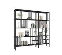 ZYSKABQ Estantería para el hogar, sala de estar, estantería de metal, oficina, multicapa, soporte de exhibición, estante decorativo (A,150 x 30 x 195 cm), patas de pulpo
