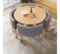 ZYSKABQ Mesa de Comedor de Cocina Moderna Juego para 4 con sillas pequeñas Mesa de Desayuno Redonda y Silla para Muebles Simples de Oficina o Sala de conferencias Octopus Feet
