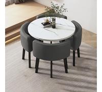 ZYSKABQ Mesa de Comedor de Cocina Moderna Juego para 4 con sillas pequeñas Mesa de Desayuno Redonda y Silla para Muebles Simples de Oficina o Sala de conferencias Octopus Feet