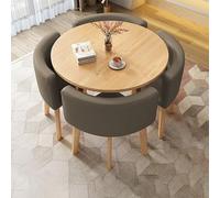 ZYSKABQ Mesa de Comedor de Cocina Moderna Juego para 4 con sillas pequeñas Mesa de Desayuno Redonda y Silla para Muebles Simples de Oficina o Sala de conferencias Octopus Feet